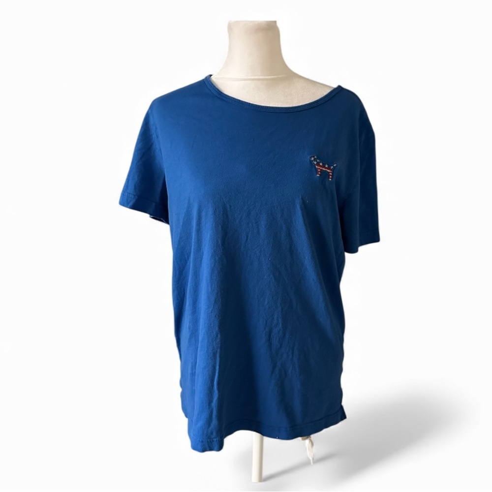 PINK Victoria's Secret Blue Short Sleeve Tee